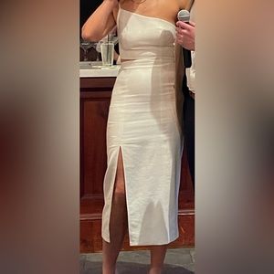Cinq a sept white midi dress